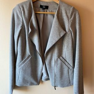 Women’s Motorcycle Sweater Jacket, Gray, Small